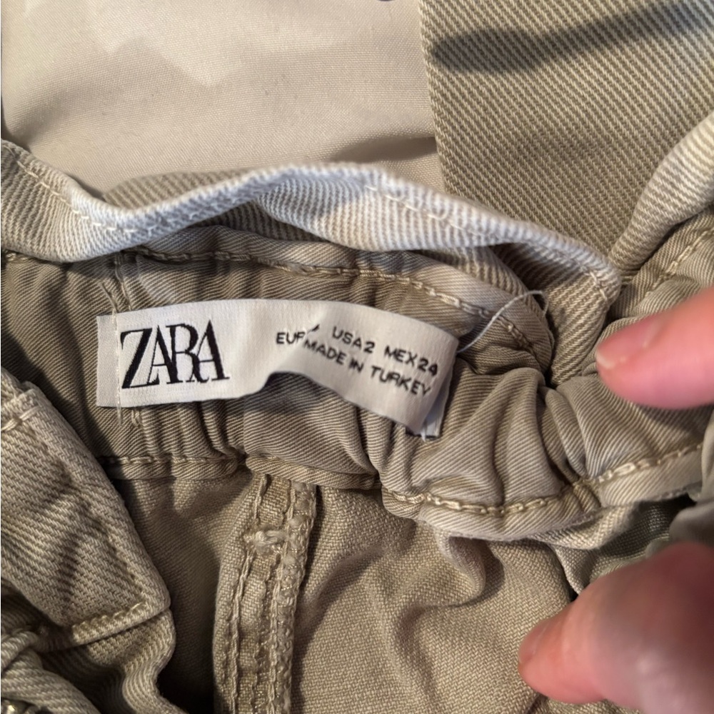 ZARA High Rise Paperbag Jeans - Picture 6 of 7
